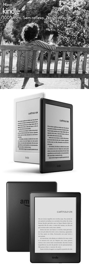 Kindle com tela sensível ao toque e Wi-Fi , 8a. Geração